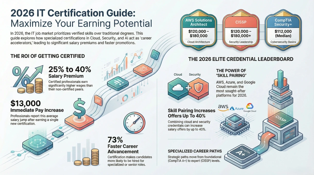 Top 10 IT Certifications for 2026 + Free Practice Tests