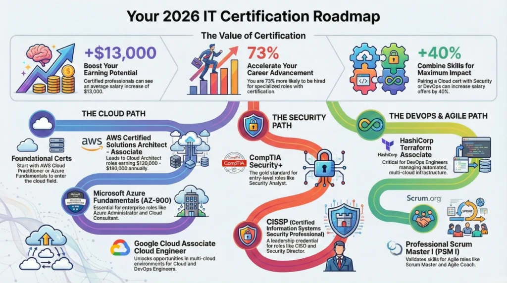 Top 10 IT Certifications for 2026 + Free Practice Tests