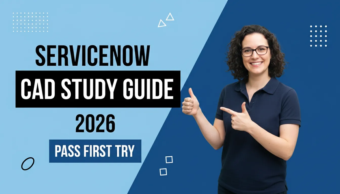 ServiceNow CAD Study Guide 2026: Pass the Exam First Try