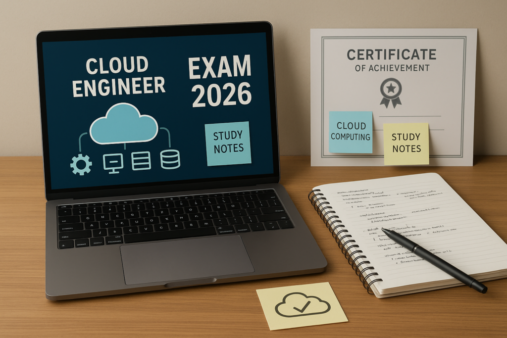 Associate Cloud Engineer study guide 2026 preparation workspace