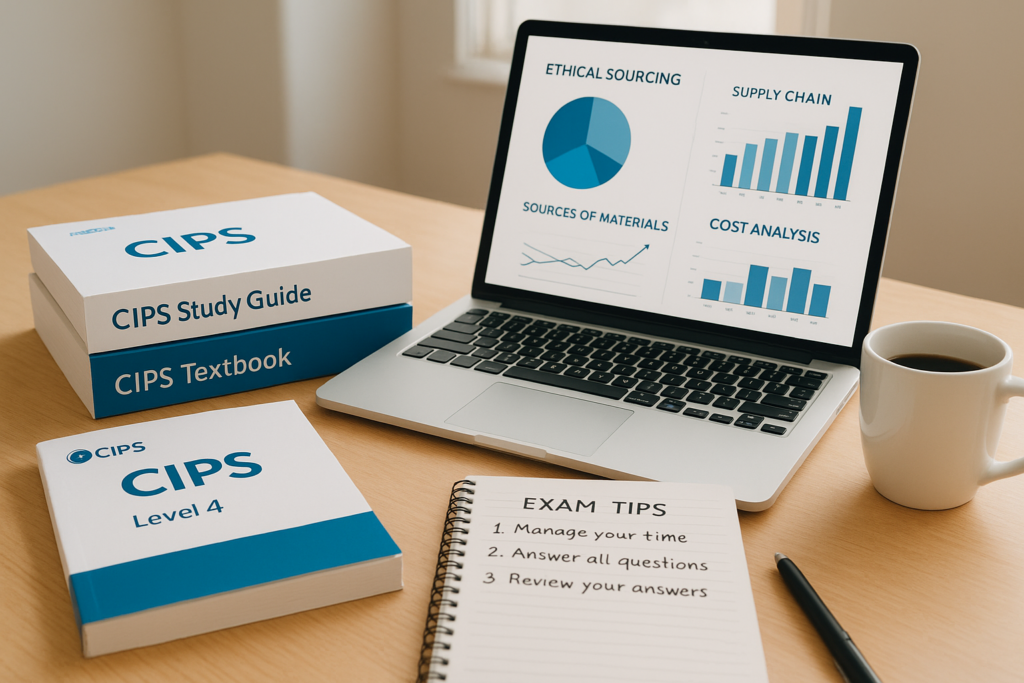 CIPS L4M4: Ethical and Responsible Sourcing study materials and exam preparation workspace