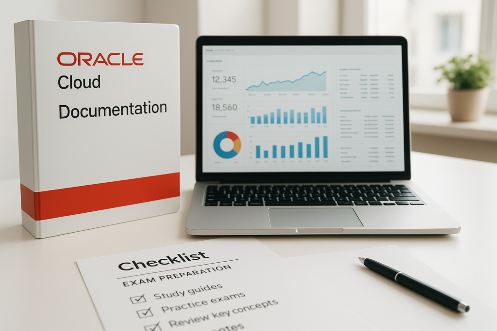 Oracle Financials Cloud: General Ledger 2024 Implementation Professional study guide workspace