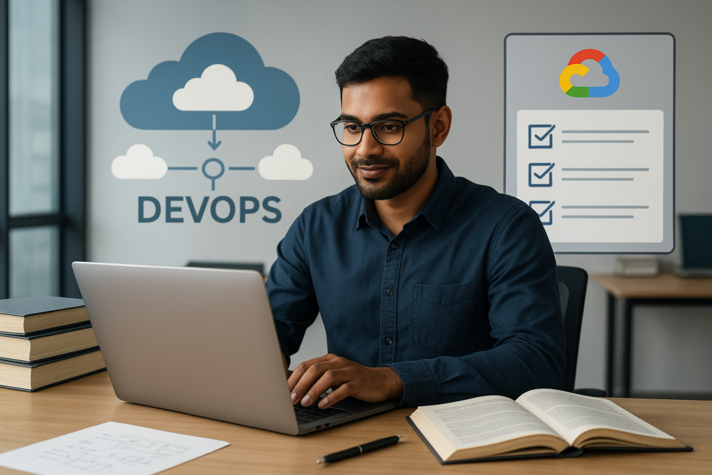 Professional Cloud DevOps Engineer studying for certification exam in 2026